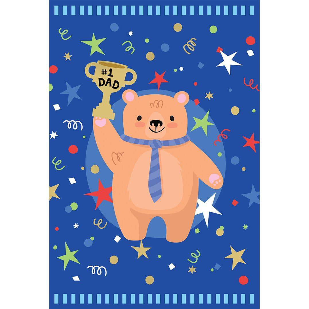 Pictura Papa Bear Father's Day card featuring a cute bear illustration and heartfelt message for dad.